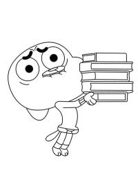 Gumball mit Büchern