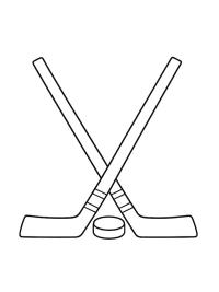 Hockeyschläger und Puck