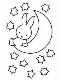 Miffy auf dem Mond