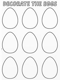 Dekoriere die Eier