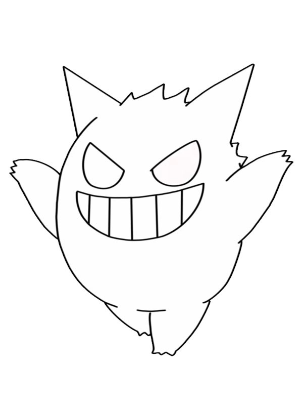 Gengar Ausmalbild