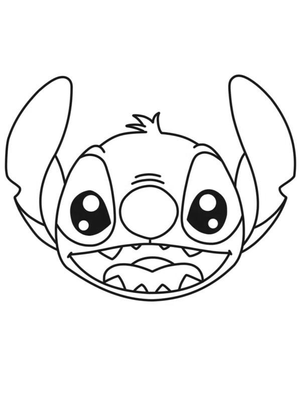 Kopf Stitch Ausmalbild