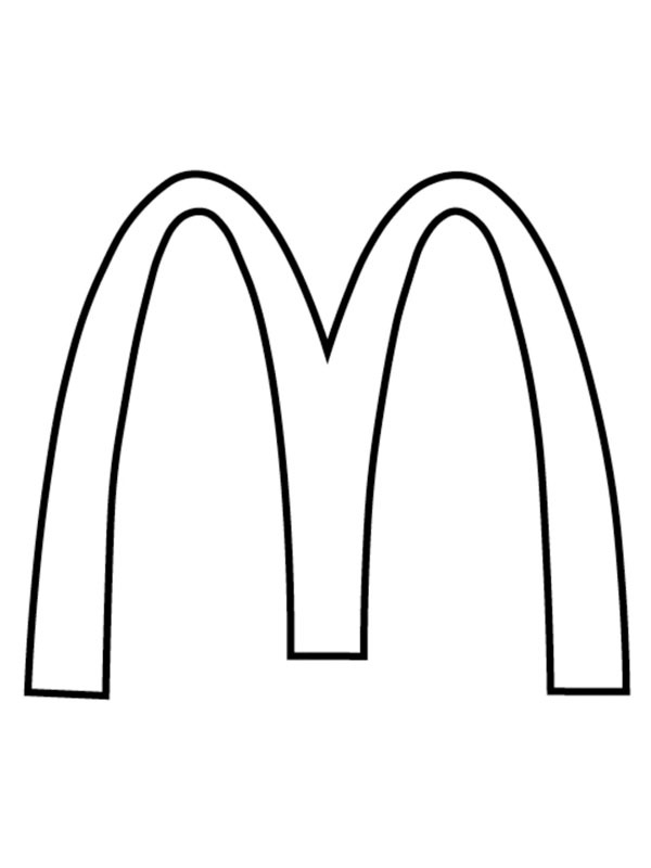 McDonalds logo Ausmalbild