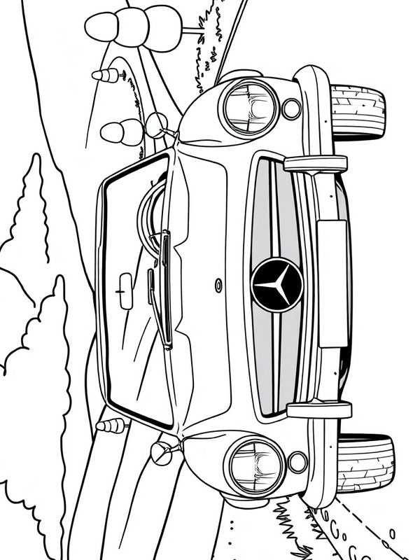 Mercedes-Benz 190 SL Ausmalbild