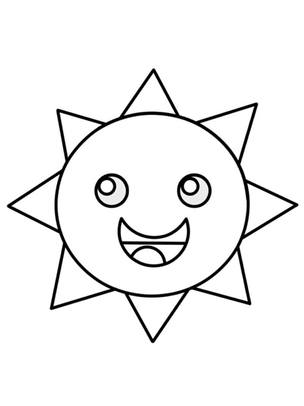 Mr. Sun (Incredibox Sprunki) Ausmalbild