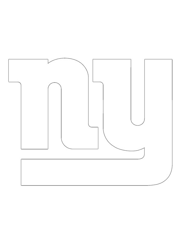 New York Giants Ausmalbild