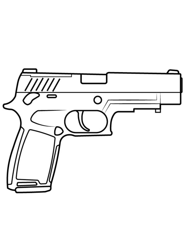 SIG Sauer P320 Ausmalbild