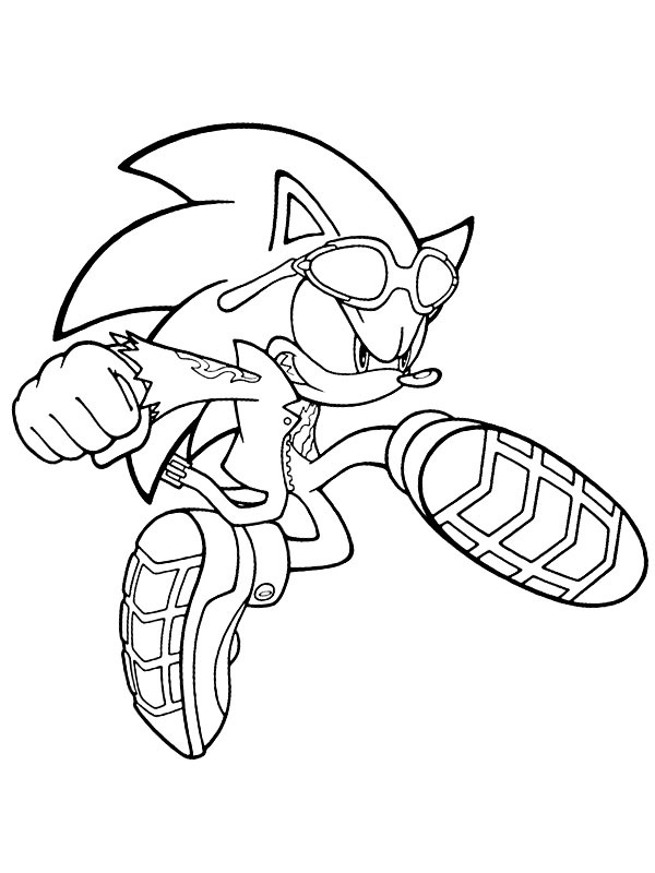 Starker Sonic Ausmalbild